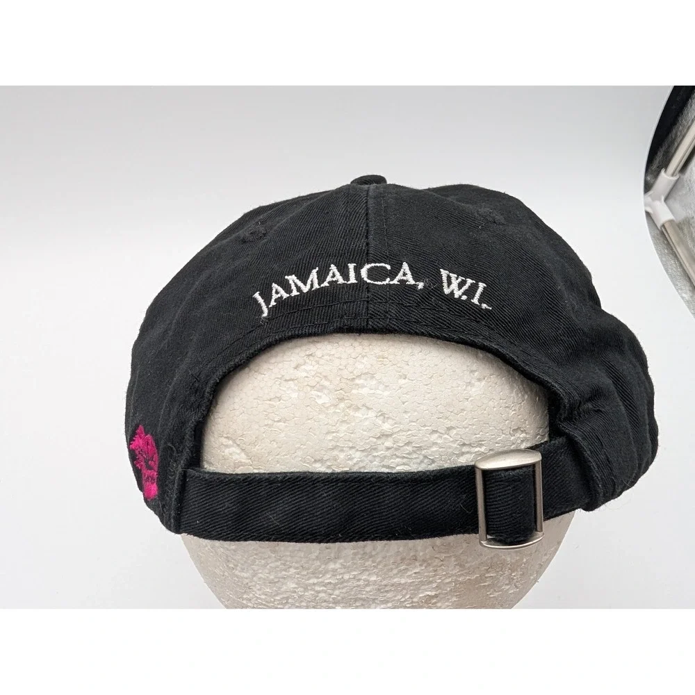 Margaritaville Woman To Blame Jamaica W.I. Black Cotton Baseball Hat Cap Pink
